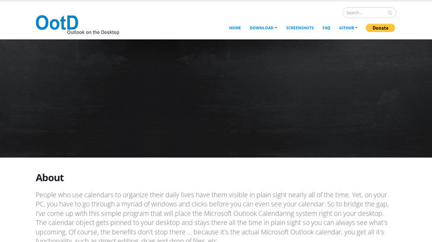 Outlook on the Desktop Landing Page