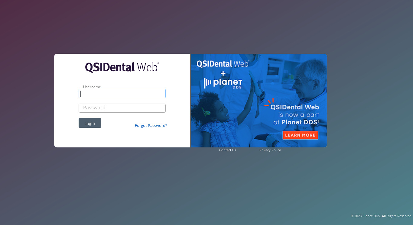 QSIDental Web Landing page