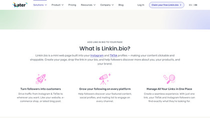 Linkin.bio by Later image