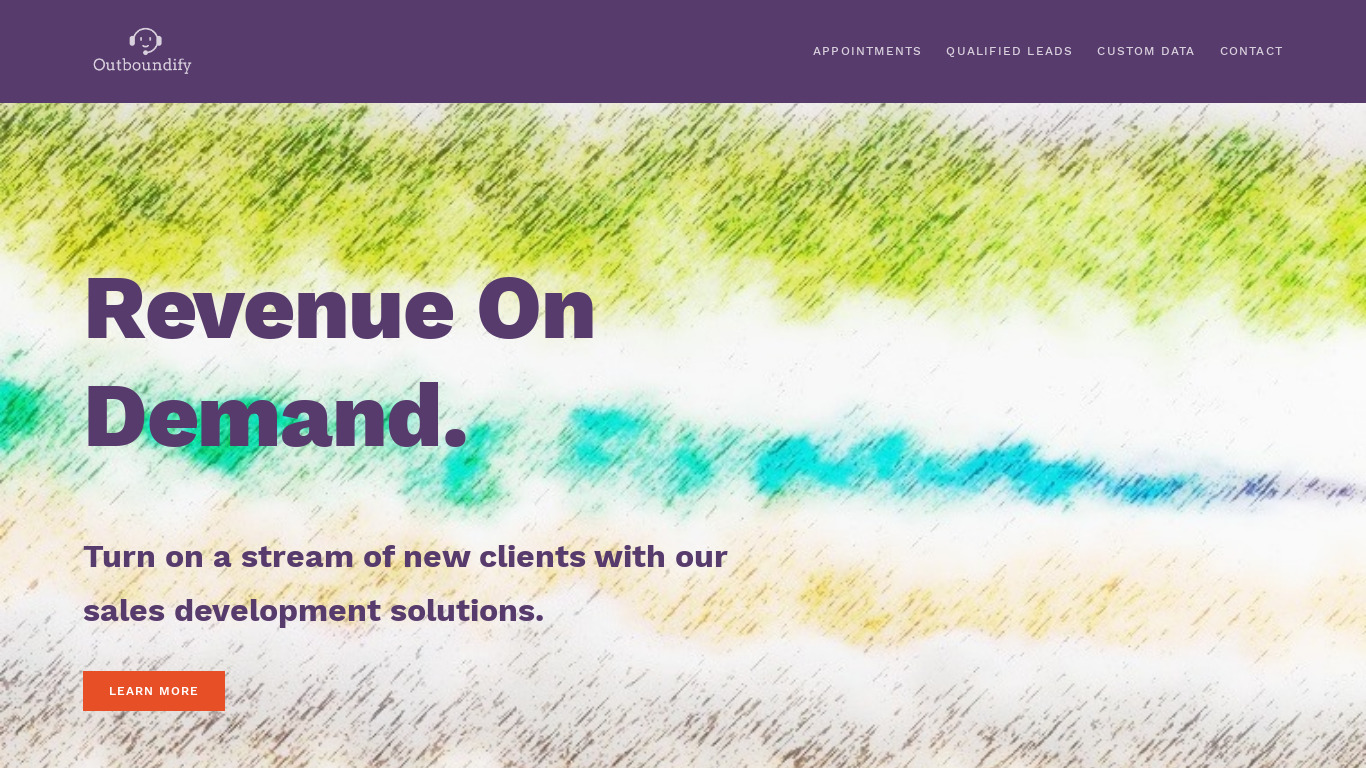 Outboundify Landing page