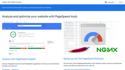 PageSpeed Tools image