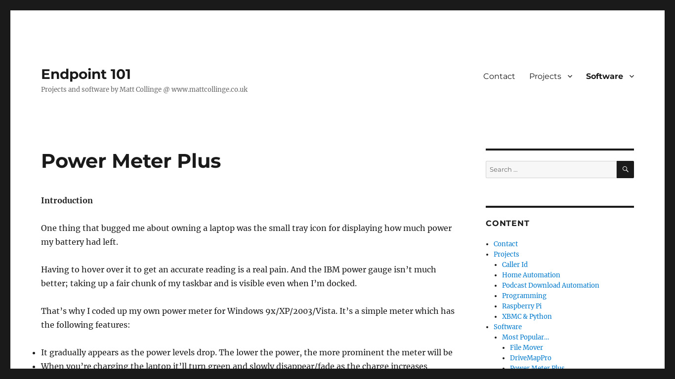 Power Meter Plus Landing page