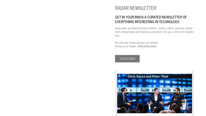 Radar Newsletter image