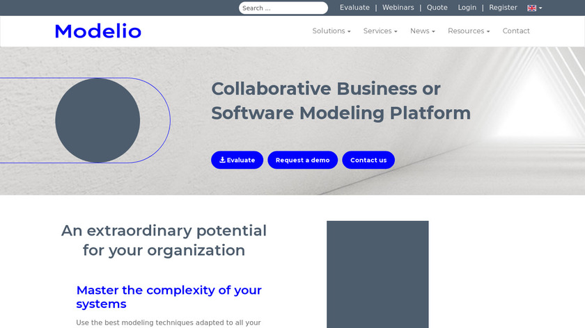 Modeliosoft Landing Page