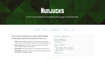 Nunjucks screenshot