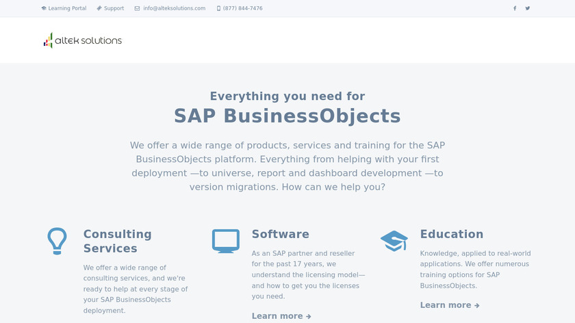 Altek Solutions Landing Page