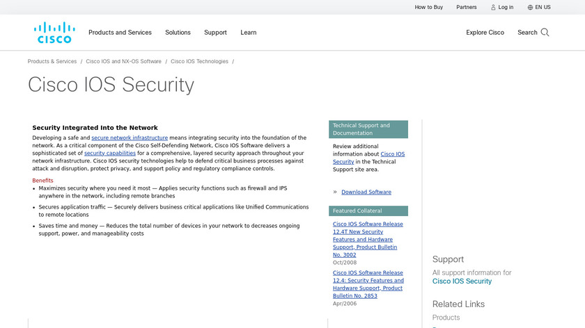 Cisco IOS Security Landing Page