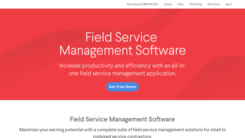 ServiceFusion Field Service Management Software Landing Page