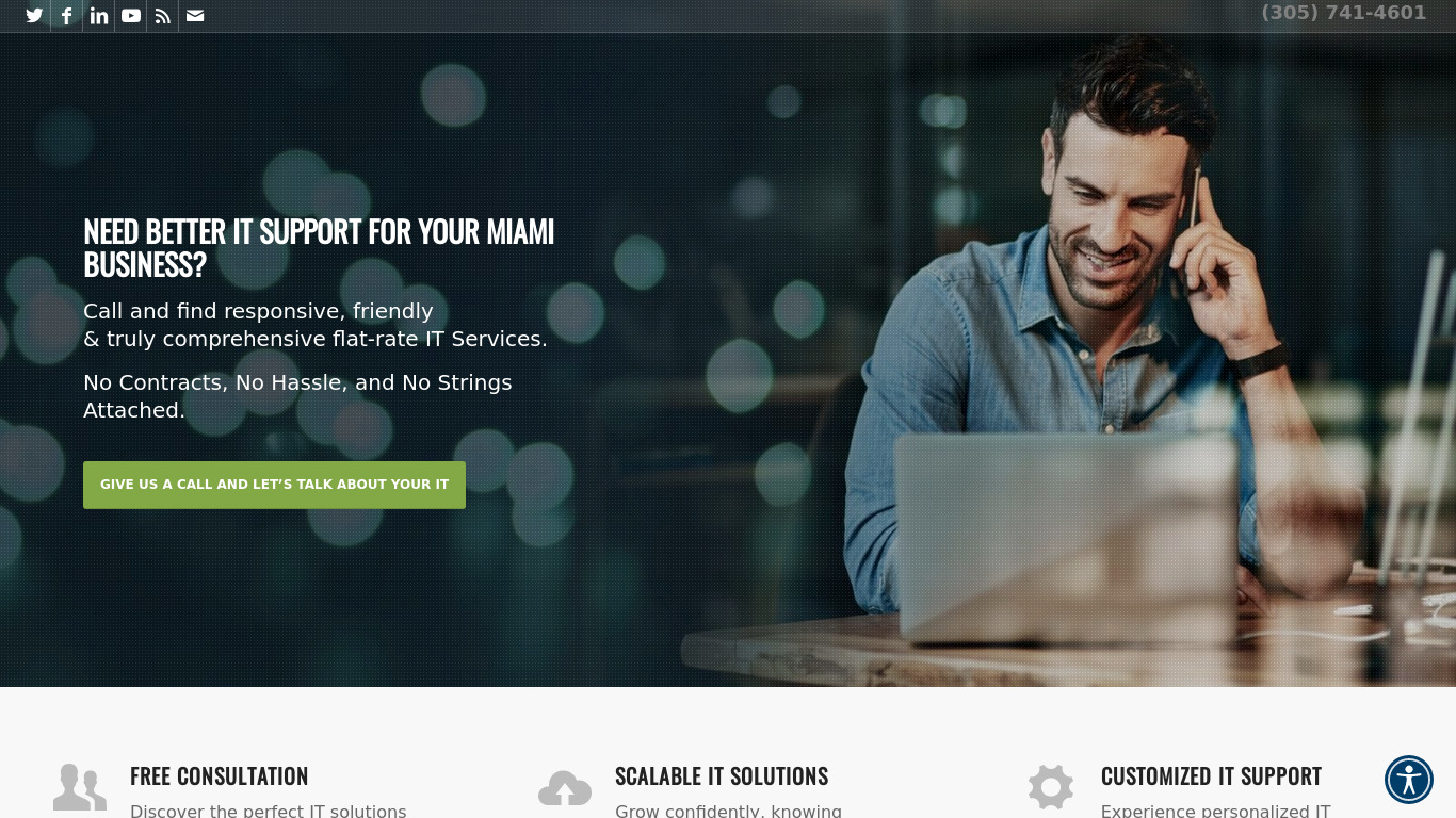 iFeeltech IT Services Landing page