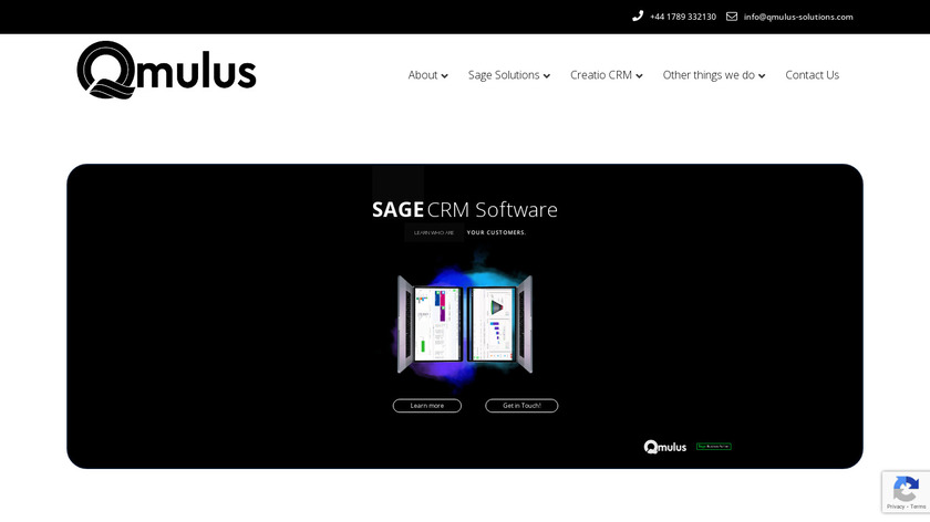 Qmulus Solutions Landing Page