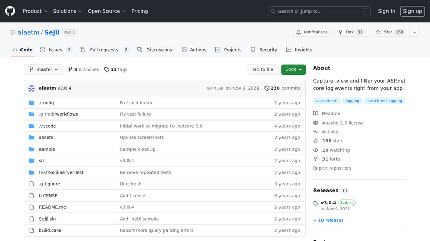 Sejil Landing Page