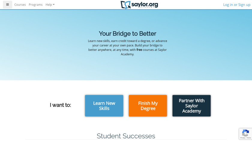 Saylor Academy Landing Page