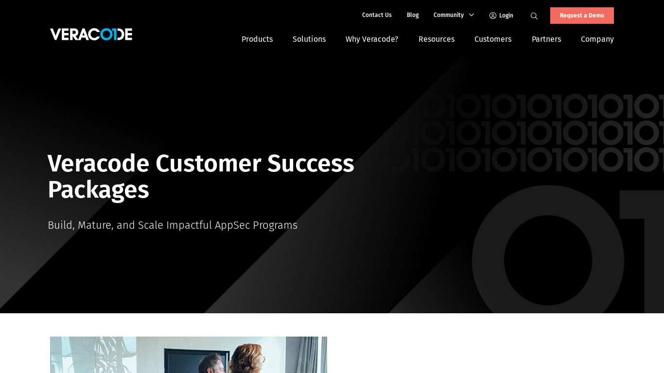 CA Veracode Security Program Management Landing page