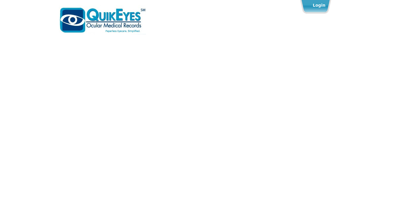 QuikEyes Landing page