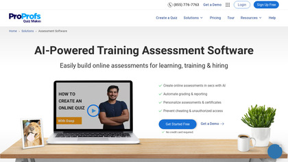 ProProfs Online Assessment image