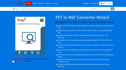 PST to NSF Wizard image