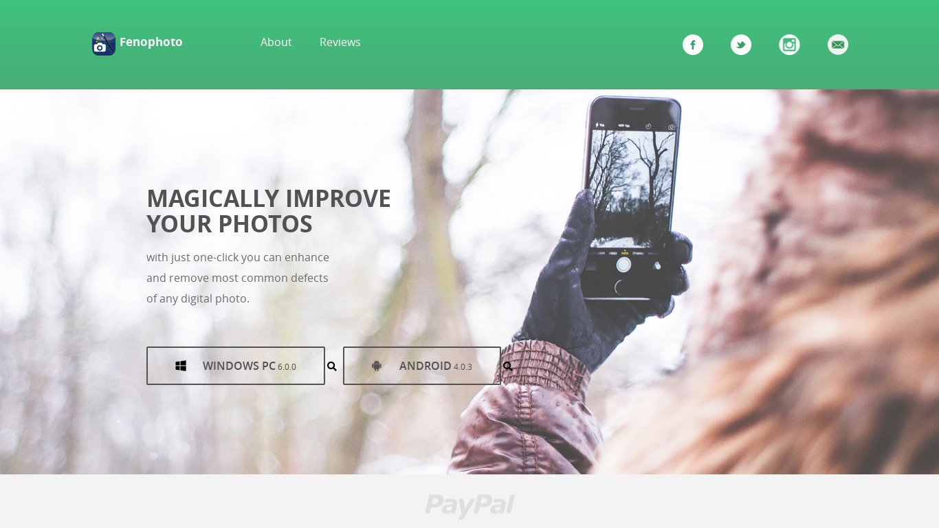 FenoPhoto Landing page
