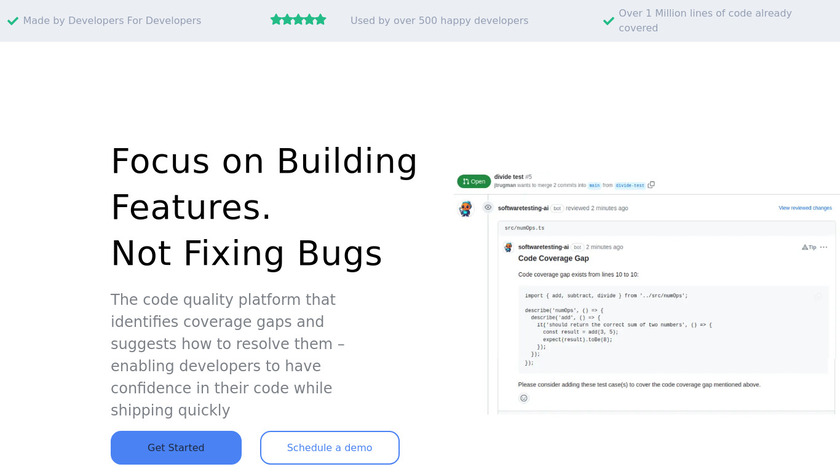 SoftwareTesting.AI Landing Page
