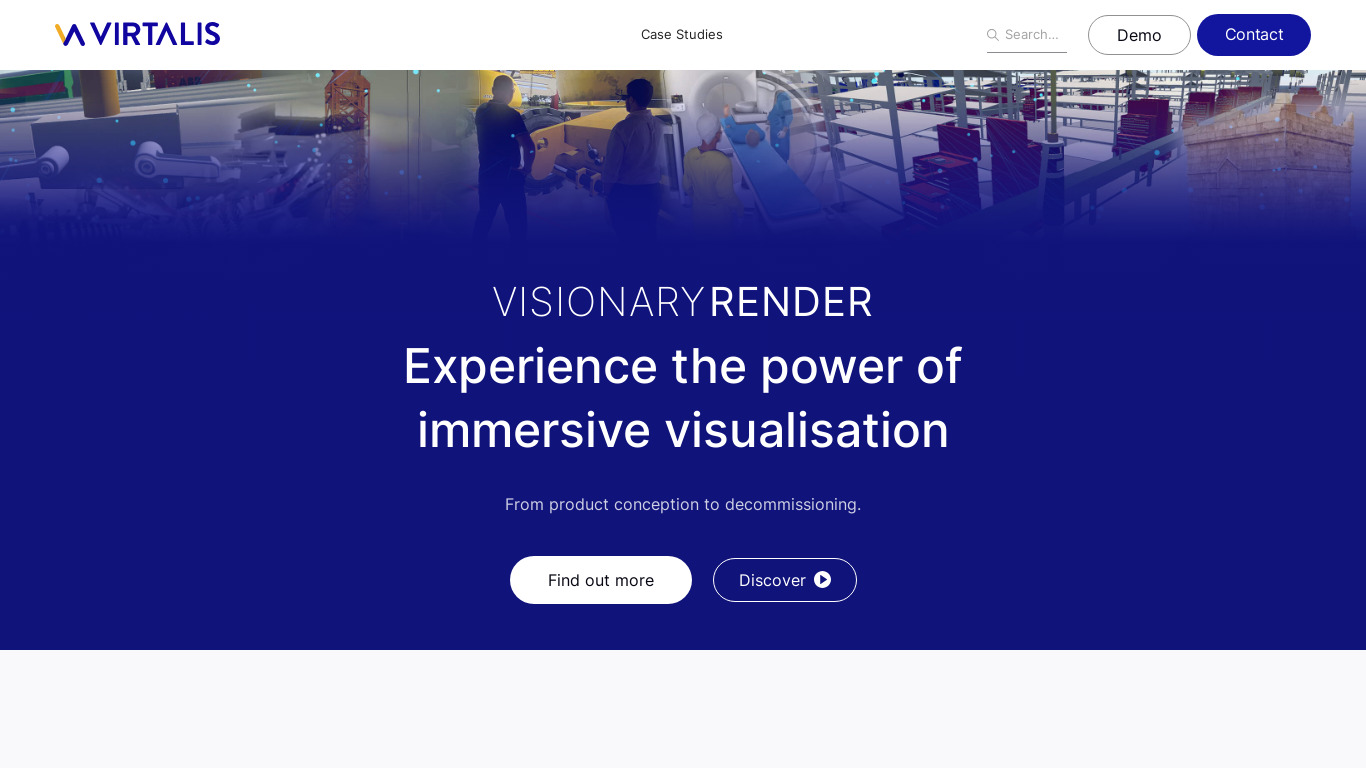 Visionary Render Landing page