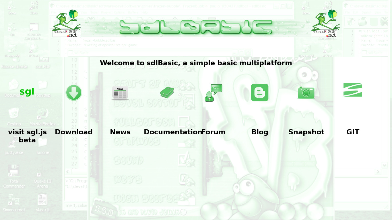 sdlBasic Landing page