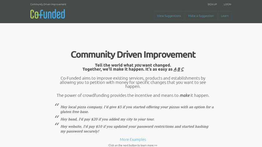 Co-Funded Landing Page