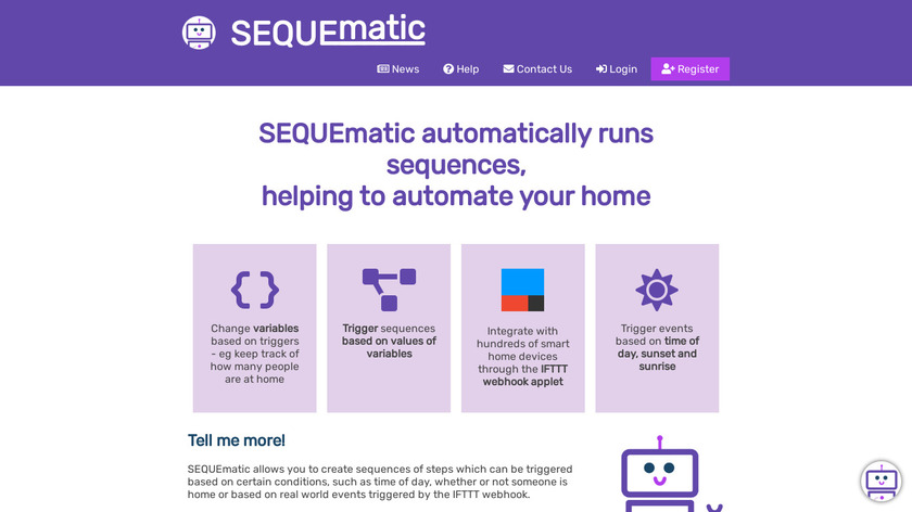 SEQUEmatic Landing Page