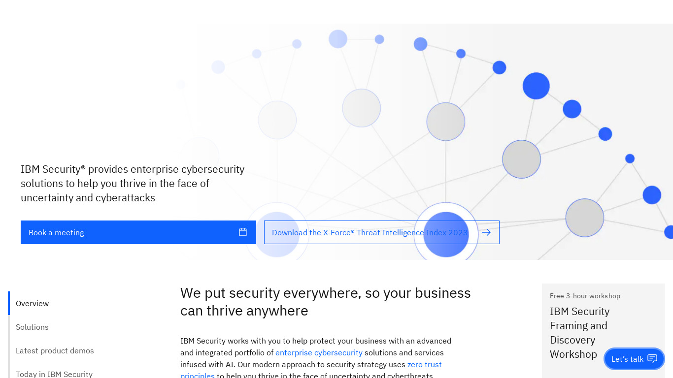 IBM Security Landing page