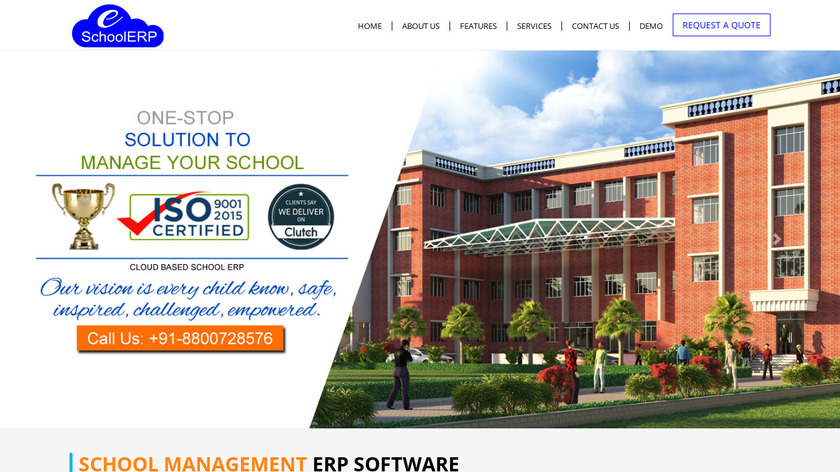 eSchoolERP Landing Page