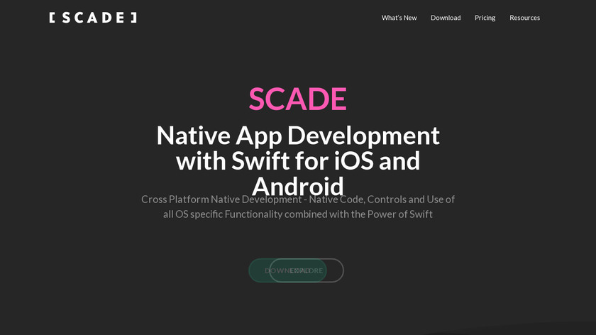 SCADE.io Landing Page