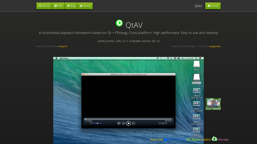 QtAV Landing Page