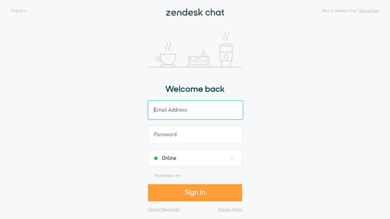 Zopim by Zendesk Landing page