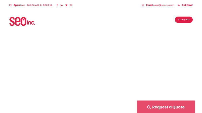 SEO Inc. Landing Page