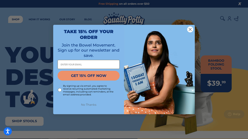 Squatty Potty Landing Page