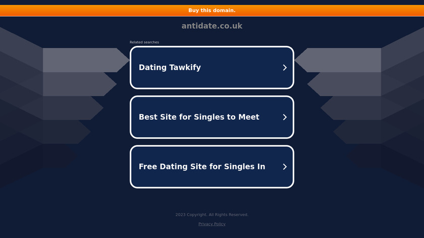 Antidate Landing Page