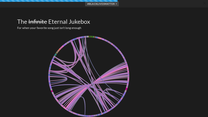 The Eternal Jukebox Landing Page