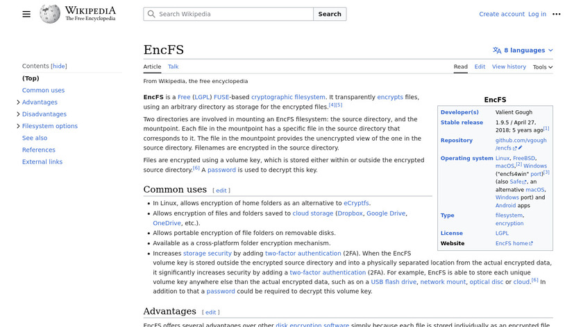 EncFS Landing Page