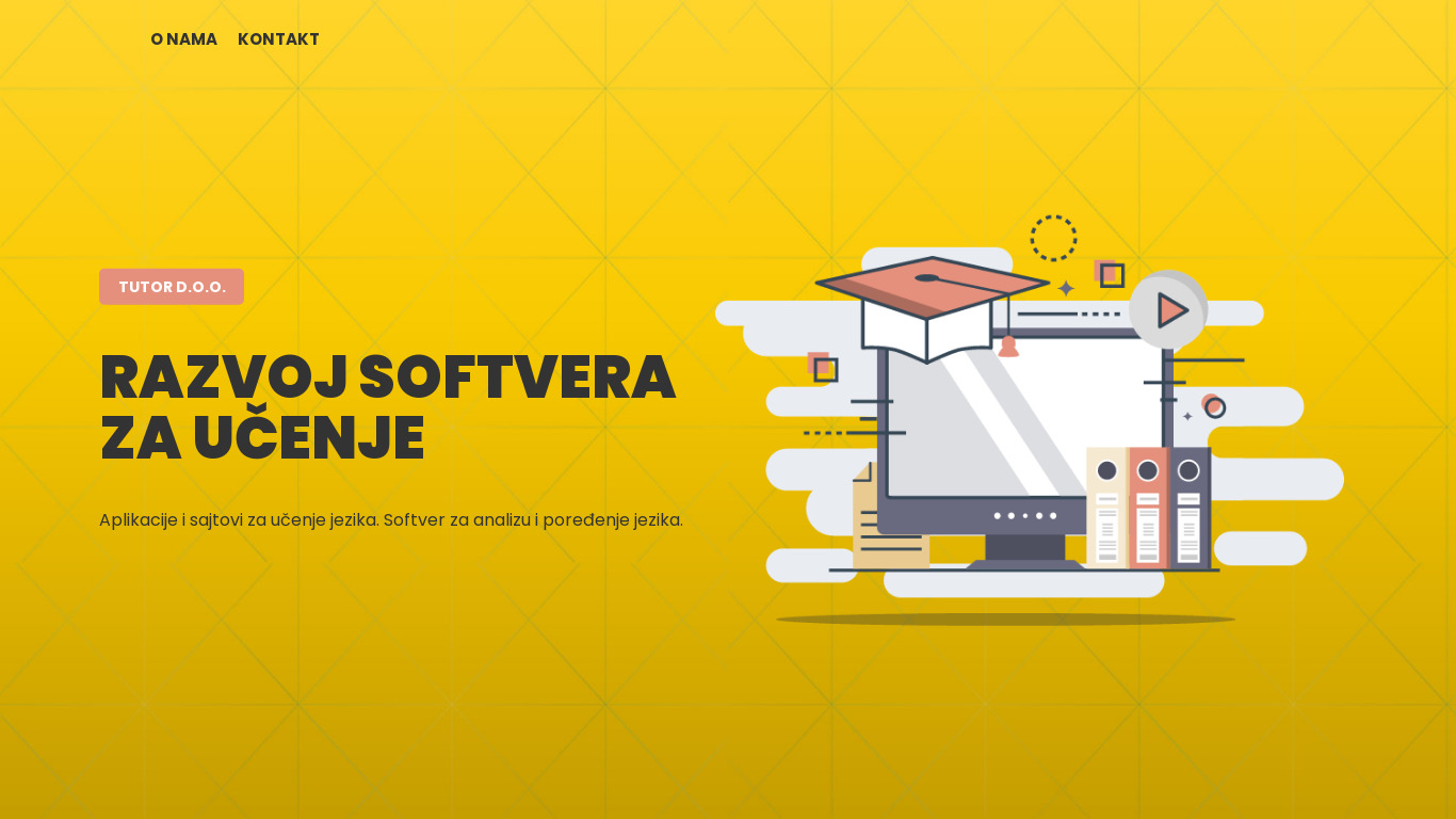 Tutor SEO Tool Landing page
