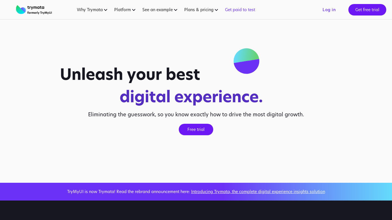 TryMyUI Landing page