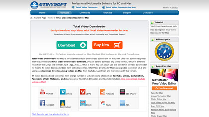 Total Video Downloader for Mac image
