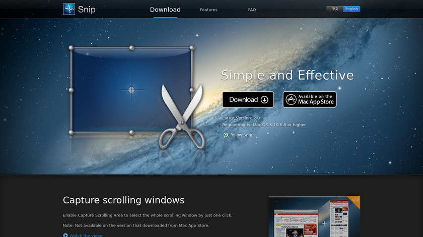 Snip By Tencent Technology Landing Page