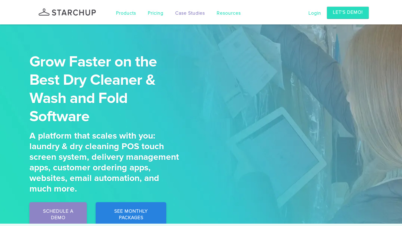 StarchUp Landing page