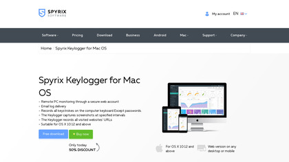 Spyrix Keylogger for Mac image