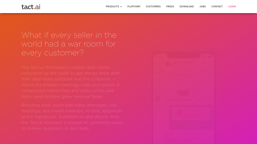 Tact.ai Thread Landing Page