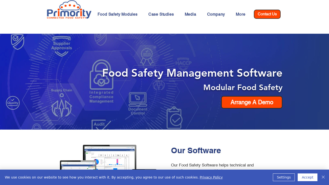 HACCP Now Landing page