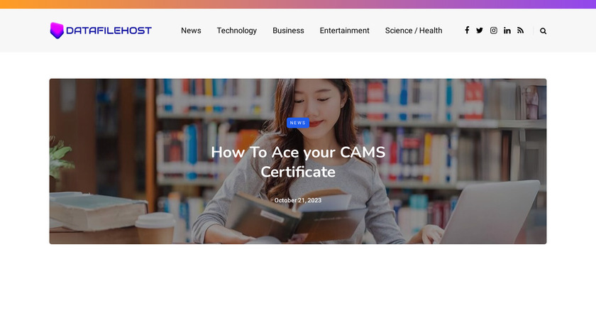 Data File Host Landing Page