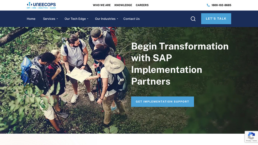 Uneecops SAP B1 ERP Implementation Landing Page