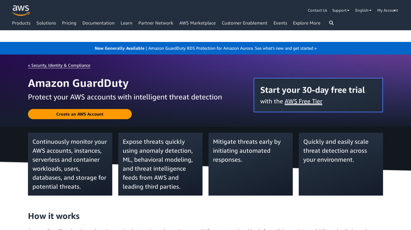 Amazon GuardDuty Landing Page
