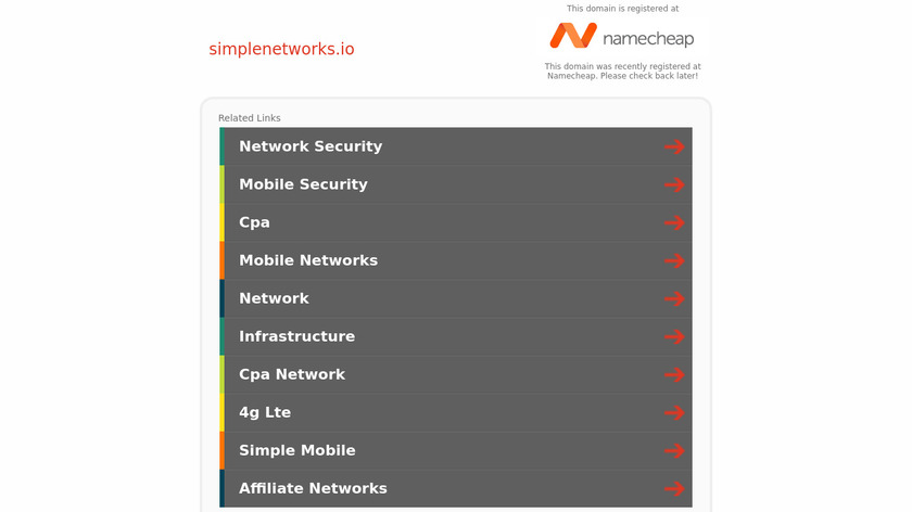 SimpleNETWORKS Landing Page