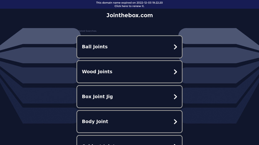 JoinTheBox Landing Page