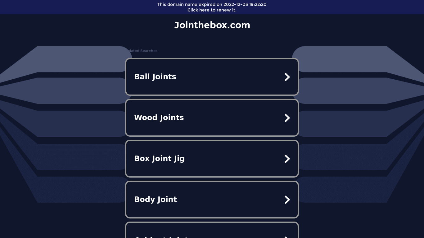 JoinTheBox Landing page